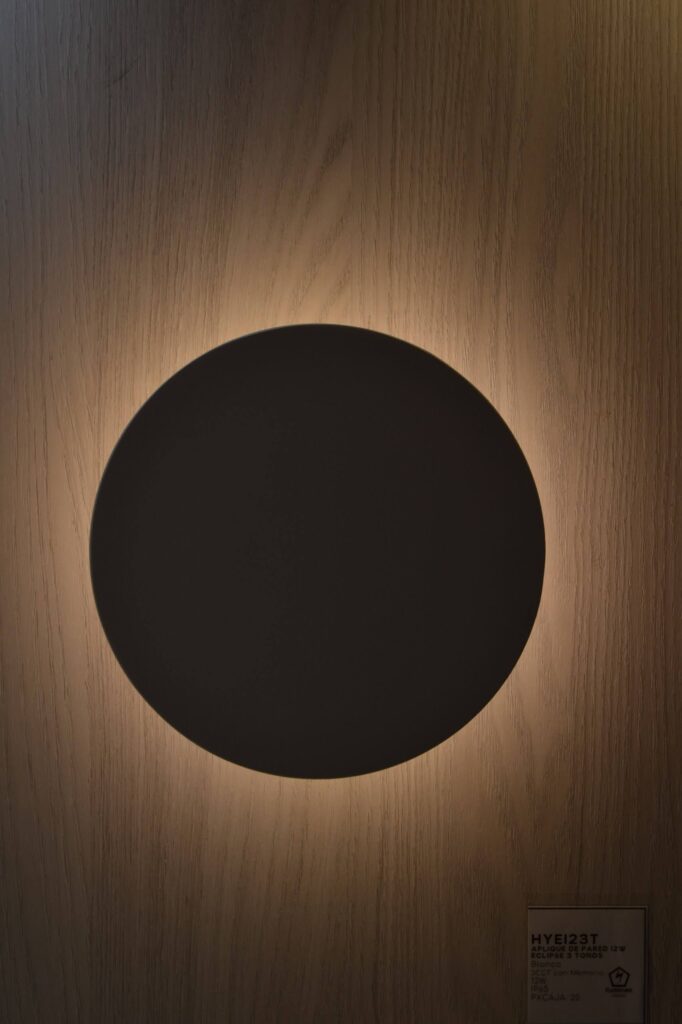 Aplique de Pared 12W Eclipse 3CCT Negro
