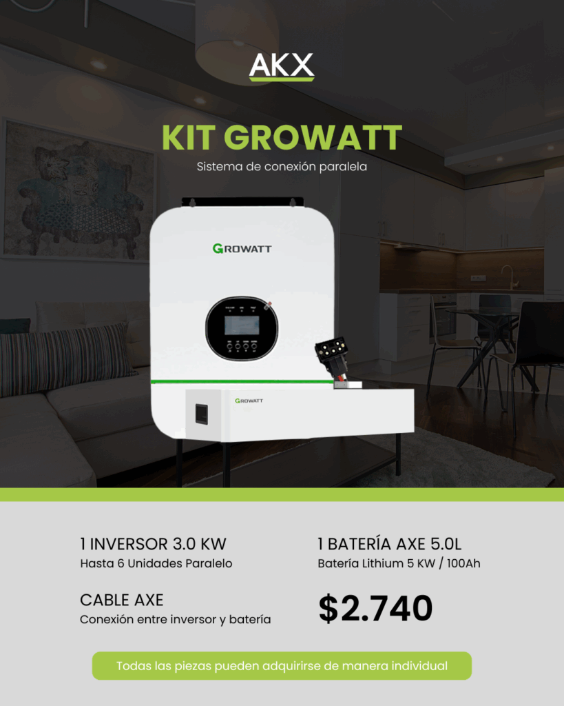 KIT INVERSORES GROWATT-AKX-GENERATOR