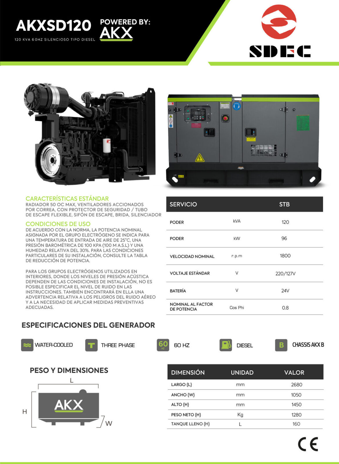 Ficha tecnica-120 KVA SDEC-Energía Central