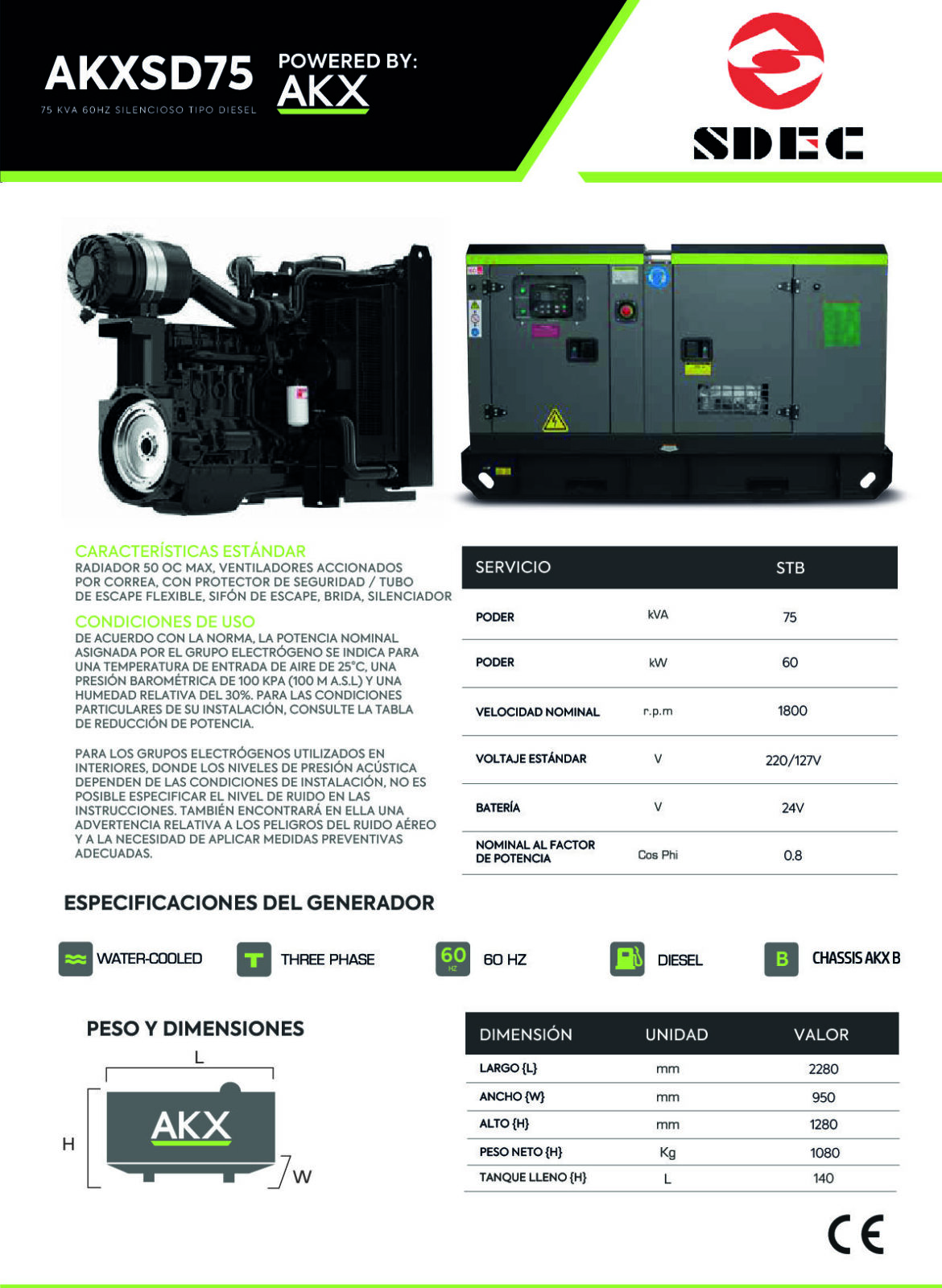 Ficha tecnnica-75 KVA SDEC-Energía Central