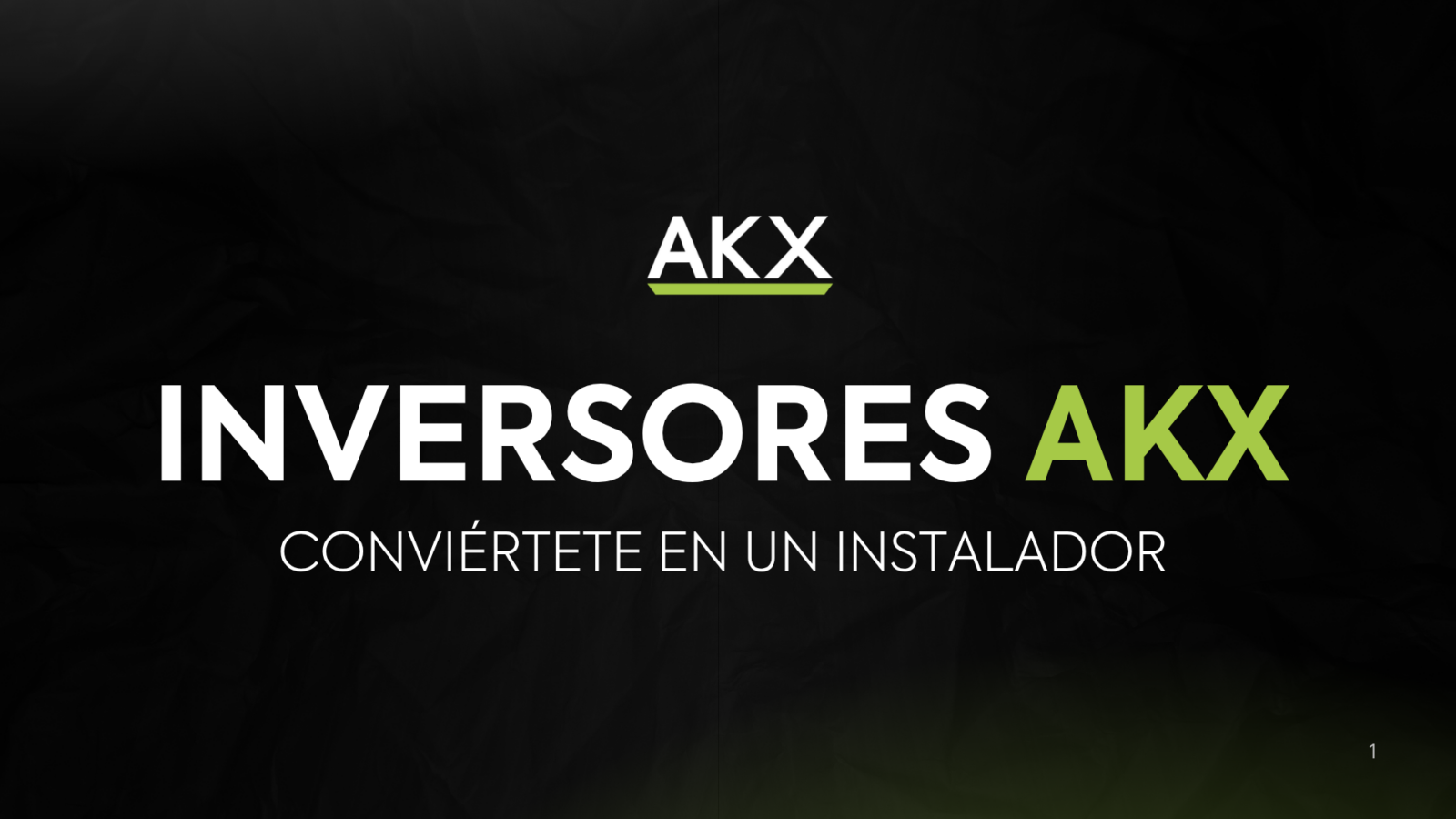 CURSO INSTALADORES-AKX-GENERATOR