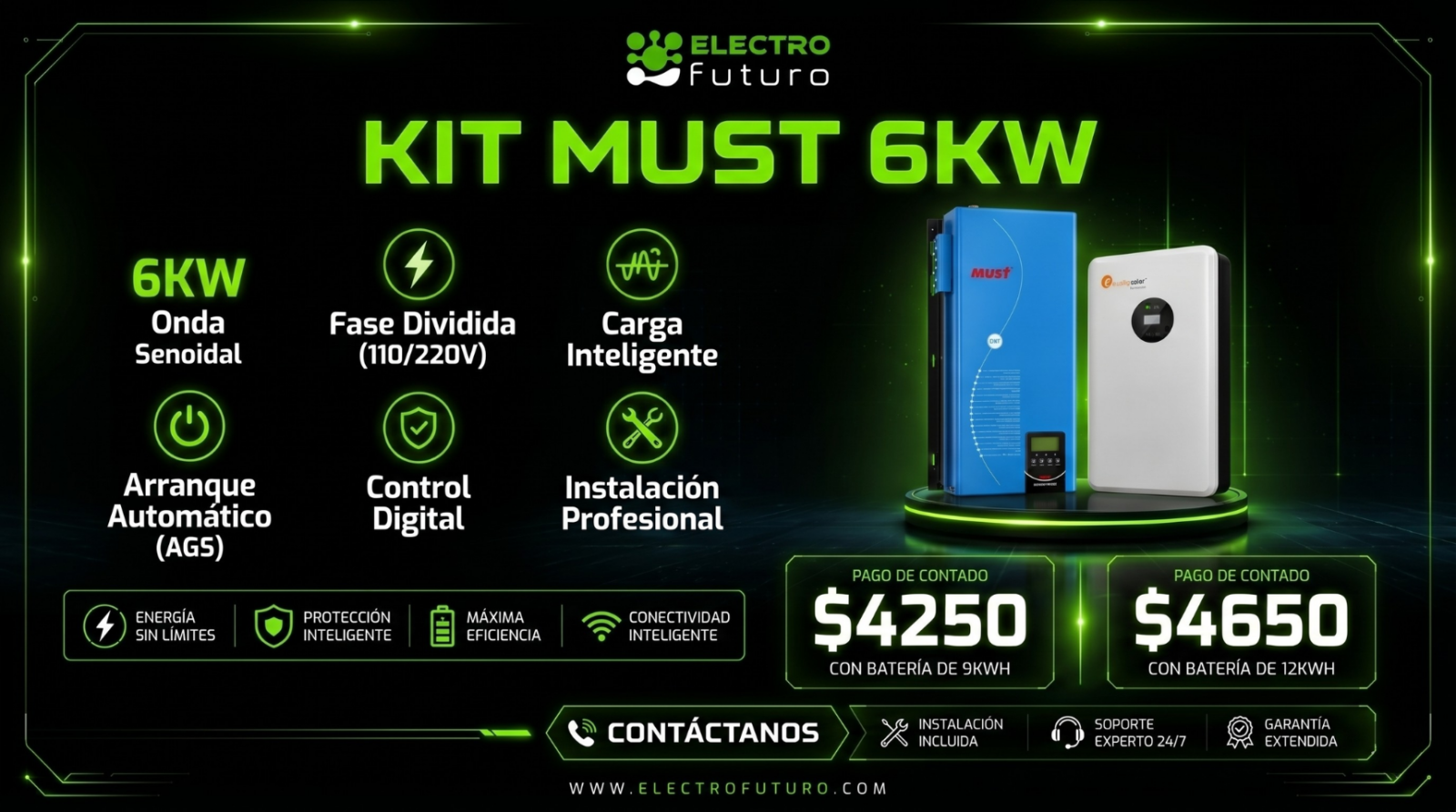 kit must 6kw_electrofuturo
